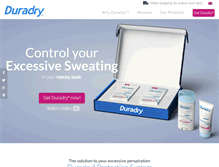 Tablet Screenshot of duradry.com